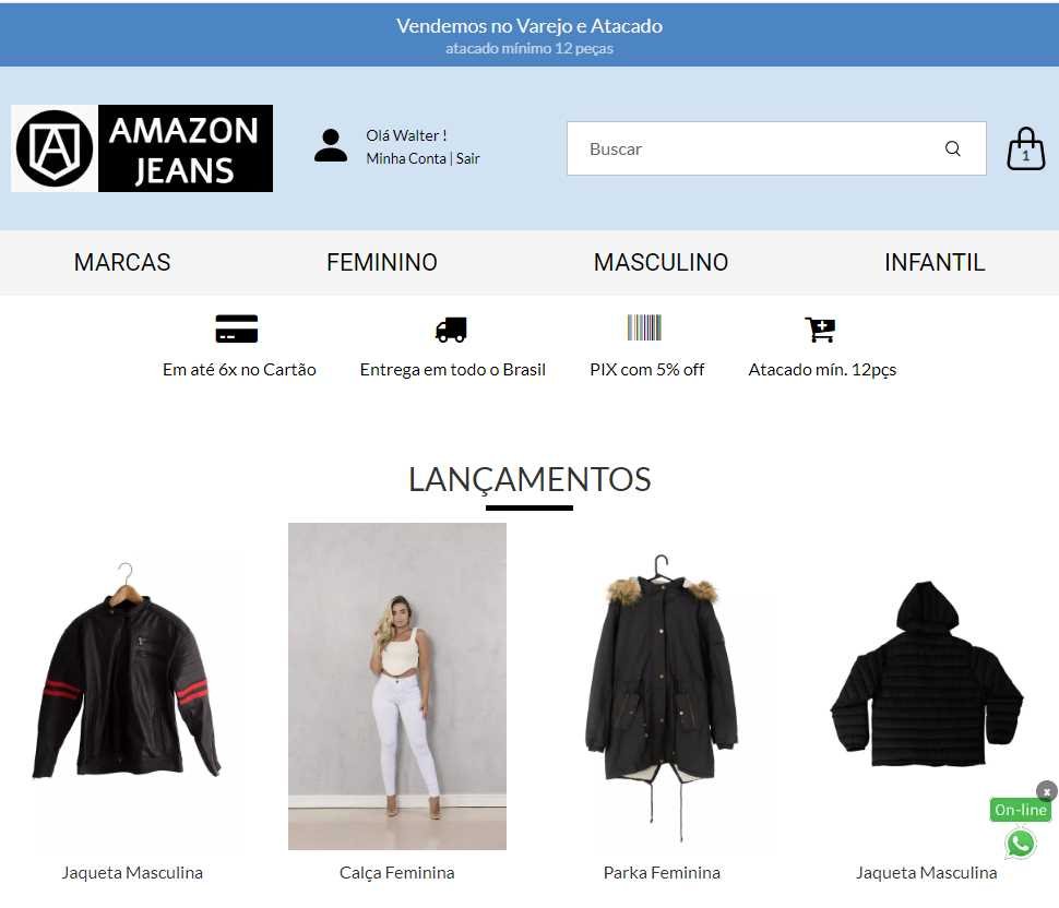 Logo da AMAZON JEANS