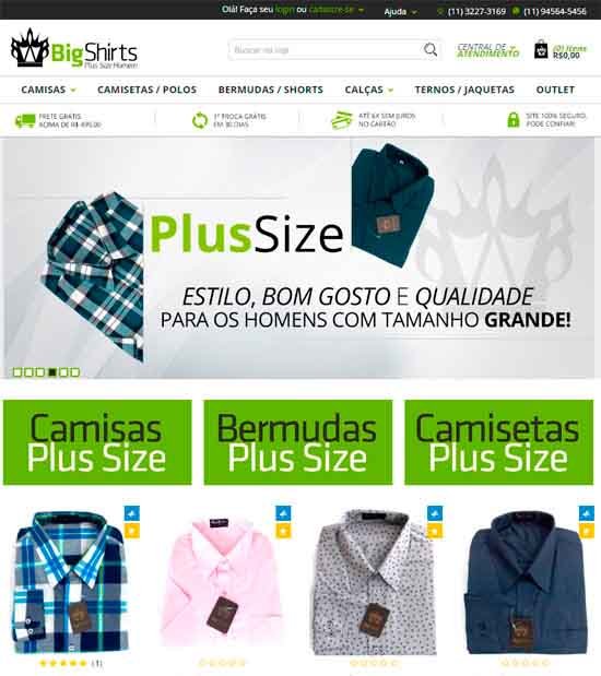Logo da BIG SHIRTS - Plus Size