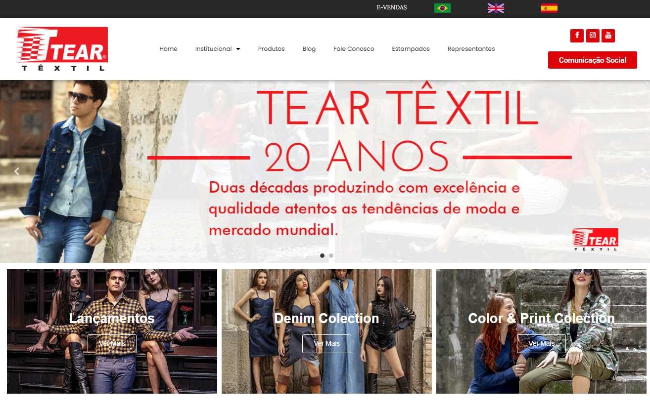 Logo da TEAR TÊXTIL - Showroom
